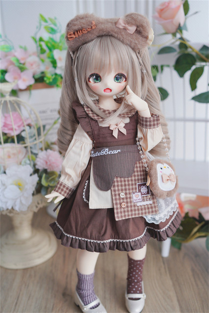 New 40cm sd boneca BJD 1/4 Leite Gato Vampiro Anime Menina Elf